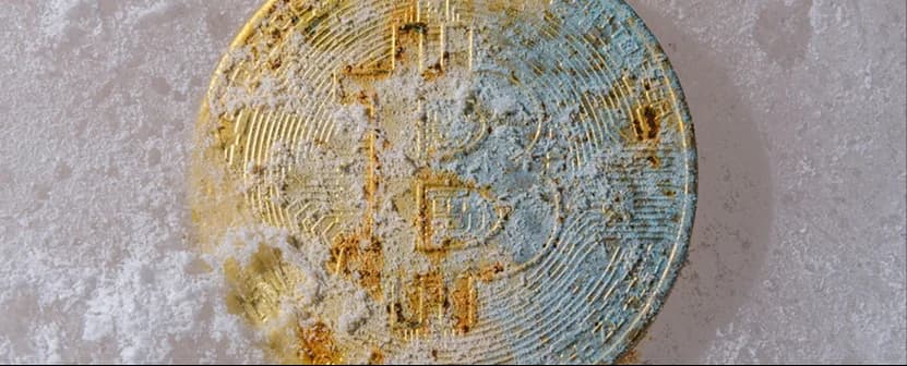 Representation of market volatility with bitcoin coin